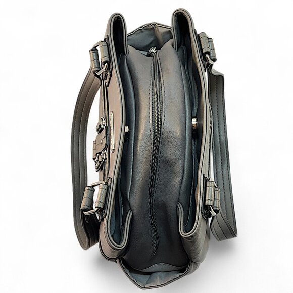 Rosetti Midtown Shoulder Bag Gray 2 Handles 11.5 Drop 11" x 8.5" - Picture 7 of 13